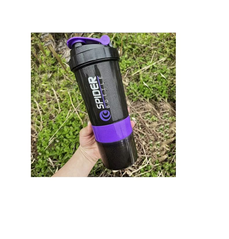 Botella Deportiva Shaker Proteina Mezclador Batidos Fitness-3