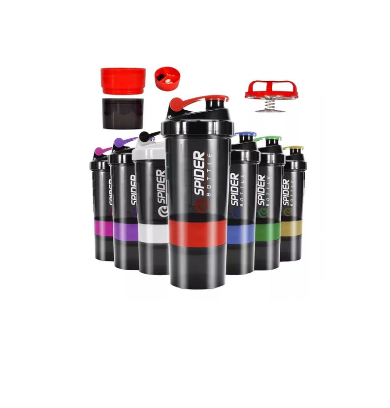 Botella Deportiva Shaker Proteina Mezclador Batidos Fitness-4