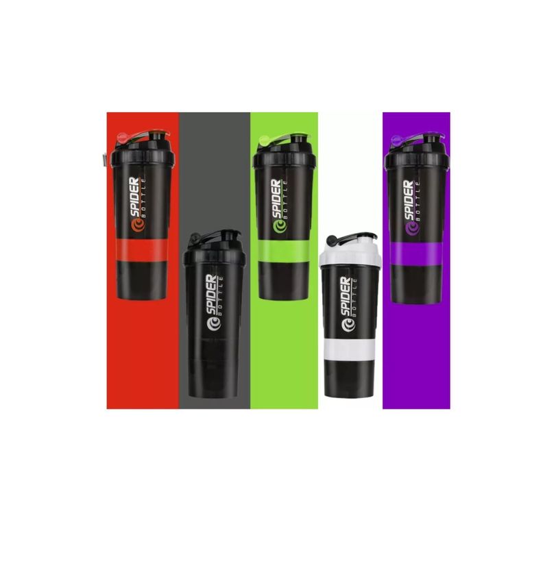 Botella Deportiva Shaker Proteina Mezclador Batidos Fitness-5