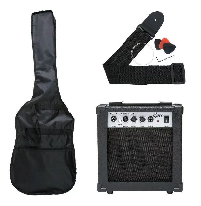 Pack Guitarra Eléctrica Epic 39 Set Amplificador Accesorios-3