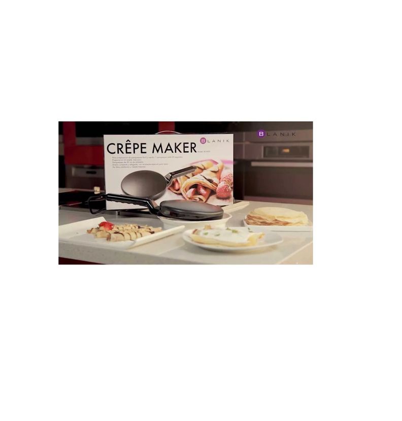 Panquequera Blanik Electrica Crepes 800w Antiadherente +bowl-1