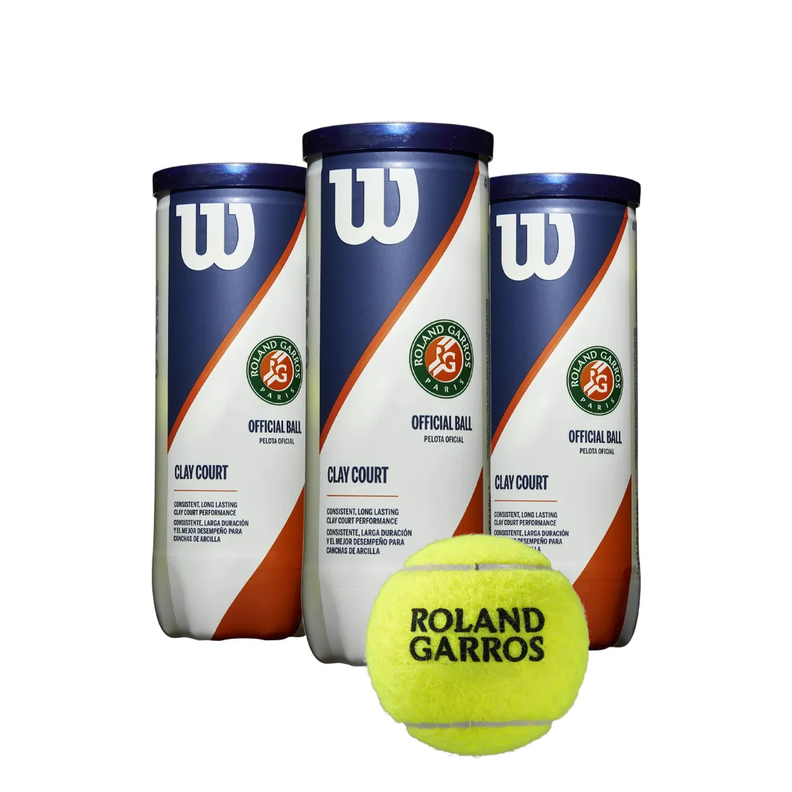 Pelotas Tenis Pelotas Padel Wilson Roland Garros Tarro 3 Uni-2
