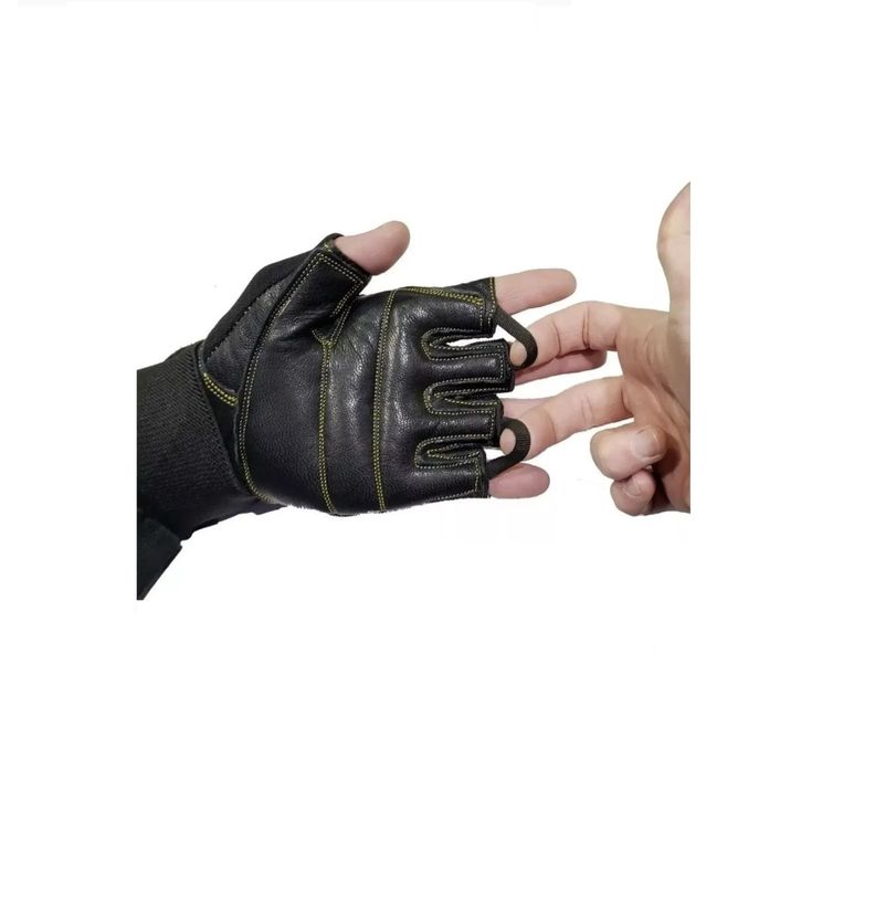 Guantes Gym Cuero Entrenamiento Pesas Fitness Drb King 2.0-3