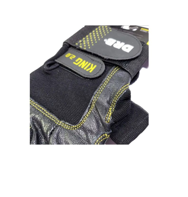 Guantes Gym Cuero Entrenamiento Pesas Fitness Drb King 2.0-4
