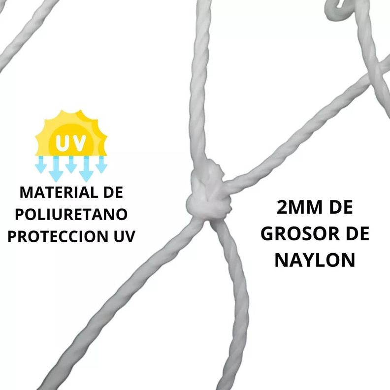 Red Futbolito Muuk 2mm 5x2x1.2mt Uso Intensivo Proteccion Uv-5
