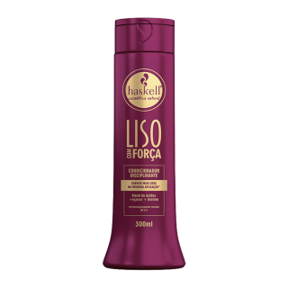 ACONDICIONADOR ANTIFRIZZ LISO COM FORCA 300ML Haskell-0