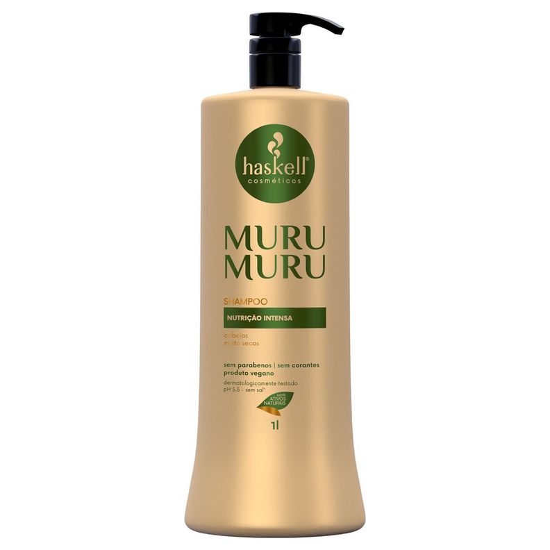 SHAMPOO NUTRICIÓN INTENSA MURUMURU 1L - CON VÁLVULA Haskell-0