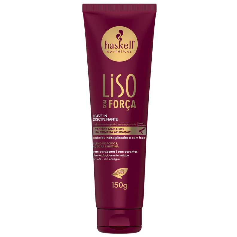 TERMOPROTECTO Y DISCIPLINANTE LISO COM FORCA EN CREMA150ML Haskell-1