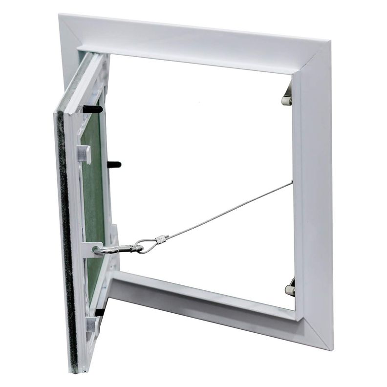 Tapa de Inspección con Banda Anti-polvo 500x500 Blanco 12,5 mm-0