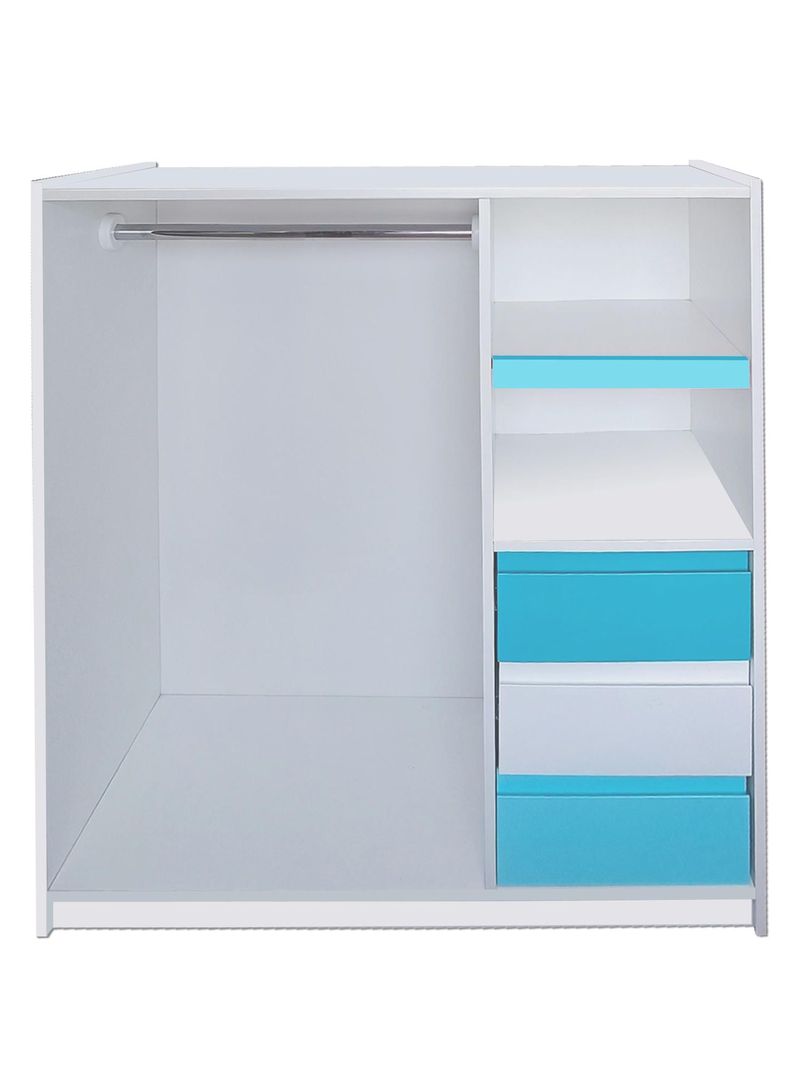 Mini Closet Montessori Linea Minimal Calipso Blanco Calipso Celeste
