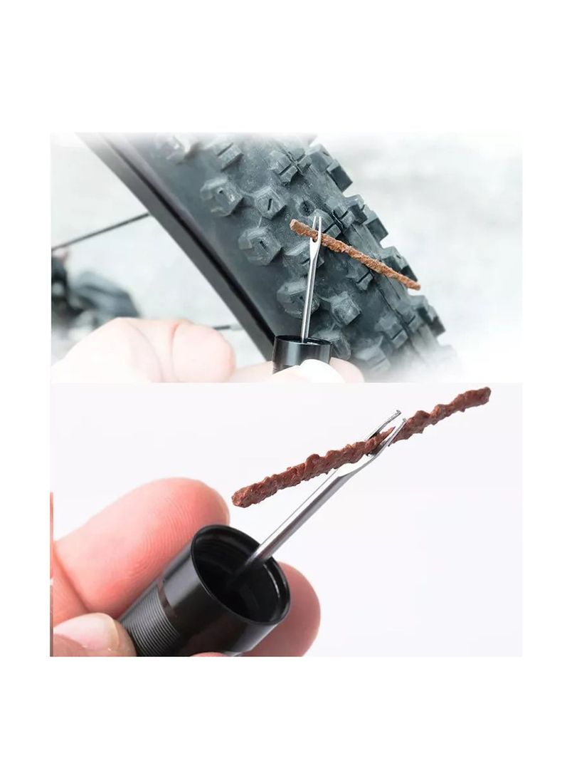 Kit 5 Mechas Gruesas 6mm Reparación De Neumáticos Tubeless-1