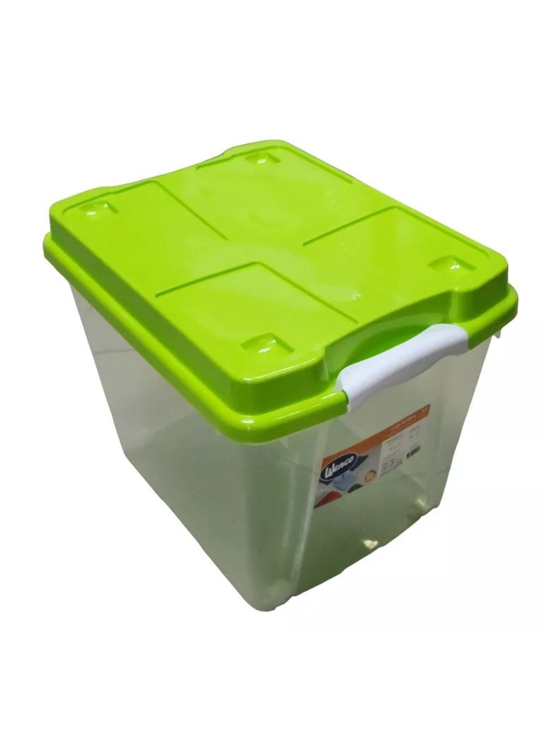 Caja Organizadora 27lts Wenco C Ruedas 31x30x40cm Apilable-1