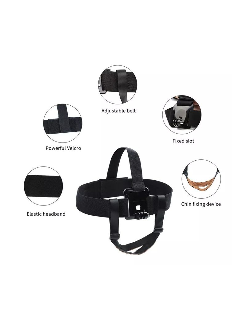 Soporte Gopro Para Cabeza Con Sujetador A La Barbilla Arnés-5
