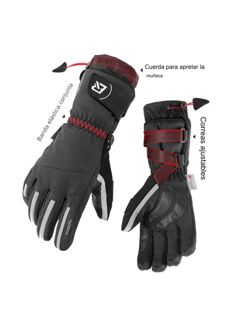 Guantes Invierno Frio Nieve Térmicos Impermeables Rockbros-5