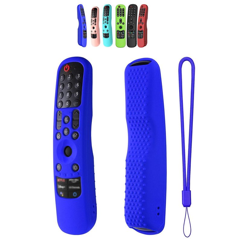 Funda Control Magico Smart Tv LG Modelos 2021 Antideslizante Azul-1