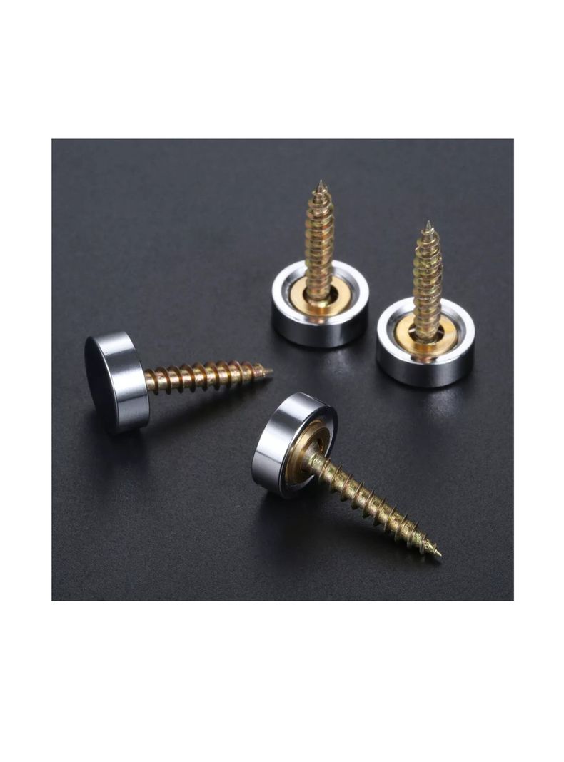 Set 4 Tornillos Con Tapa Instalación Espejos Decorativos-3