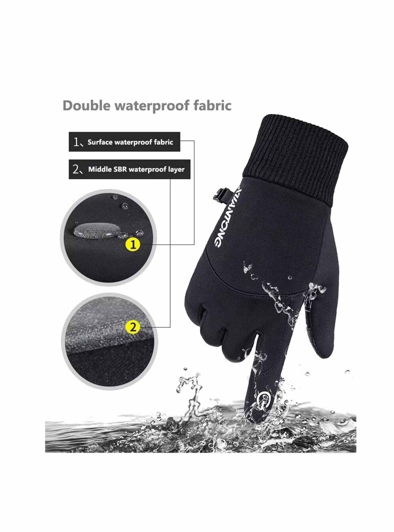 Guantes Térmicos Resistentes Al Viento, Deportivo Y Casual-3