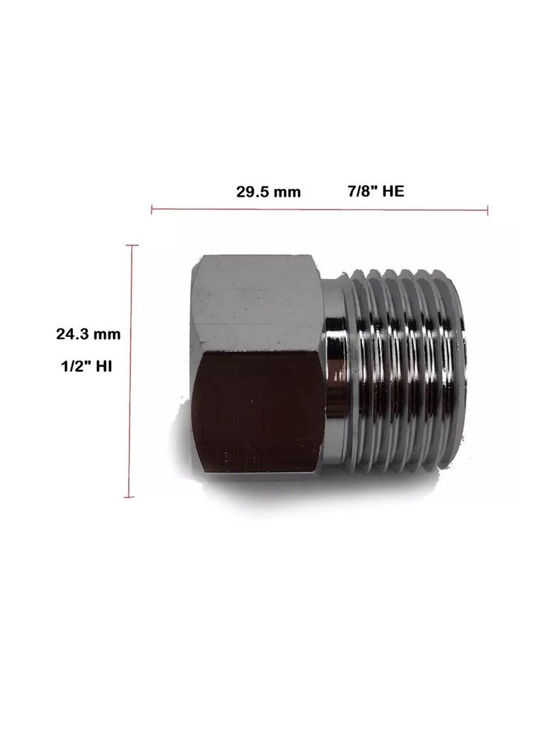 Conector Hi - He, 1/2 X 7/8 , Niple Adaptador-3