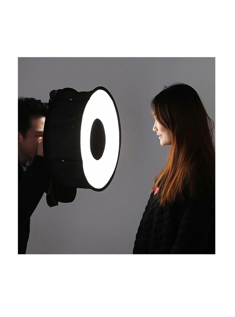 Softbox Anillo Difusor Luz Cámara Plegable Fotografia 45cm-3