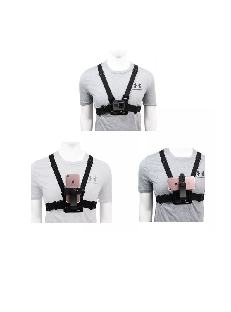 Arnes De Pecho 2 En 1 Para Gopro Y Celular, Cámara De Acción-2