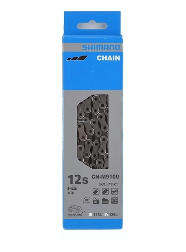 Cadena Shimano M9100 Xtr 12v 126l Mtb Bicicleta-0