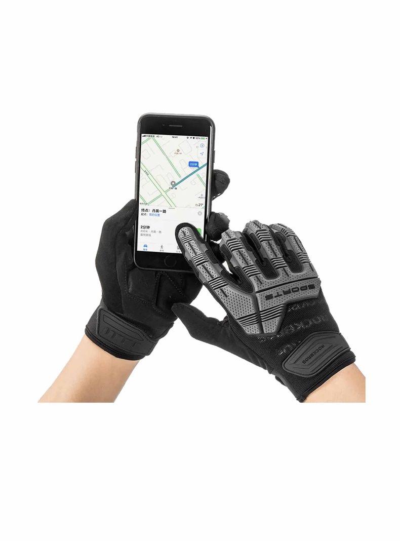 Guantes Con Protección Rockbros Moto Bicicleta Enduro Dh-4