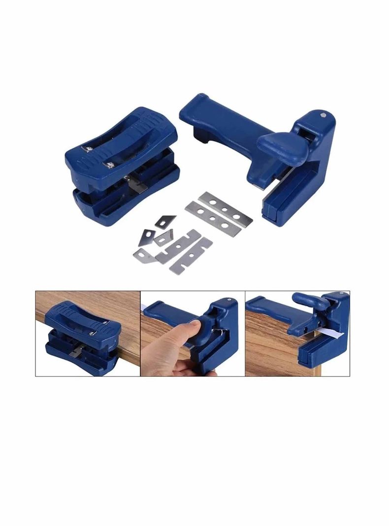 Set Perfilador Recortador Tapacantos Melamina De Doble Filo-6