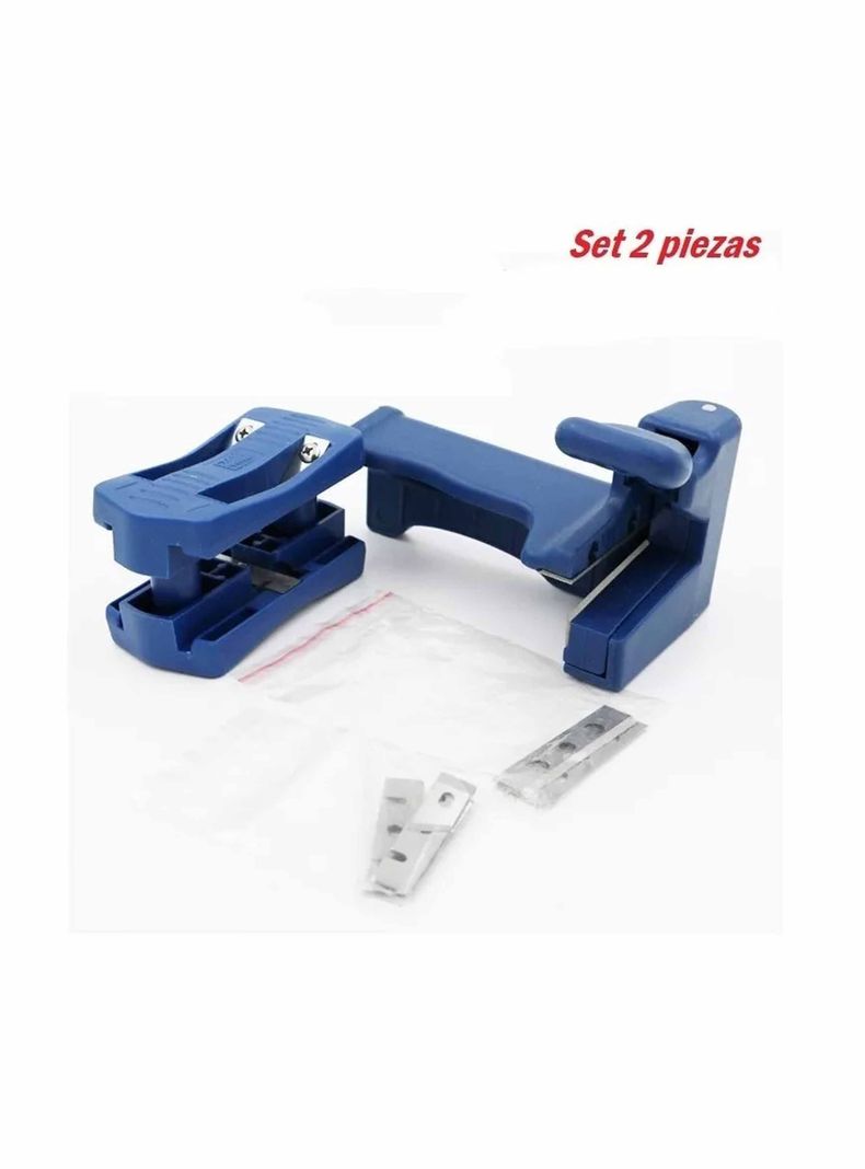 Set Perfilador Recortador Tapacantos Melamina De Doble Filo-0