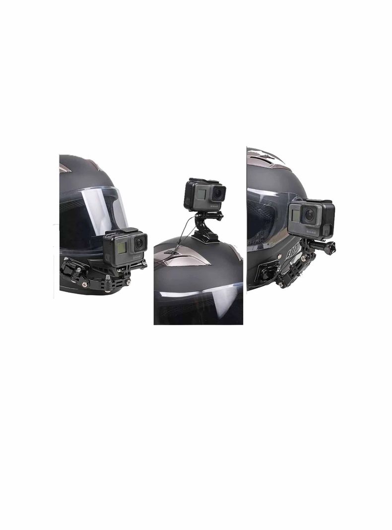 Soporte Gopro Frontal Y Lateral Para Casco De Moto-bicicleta-4