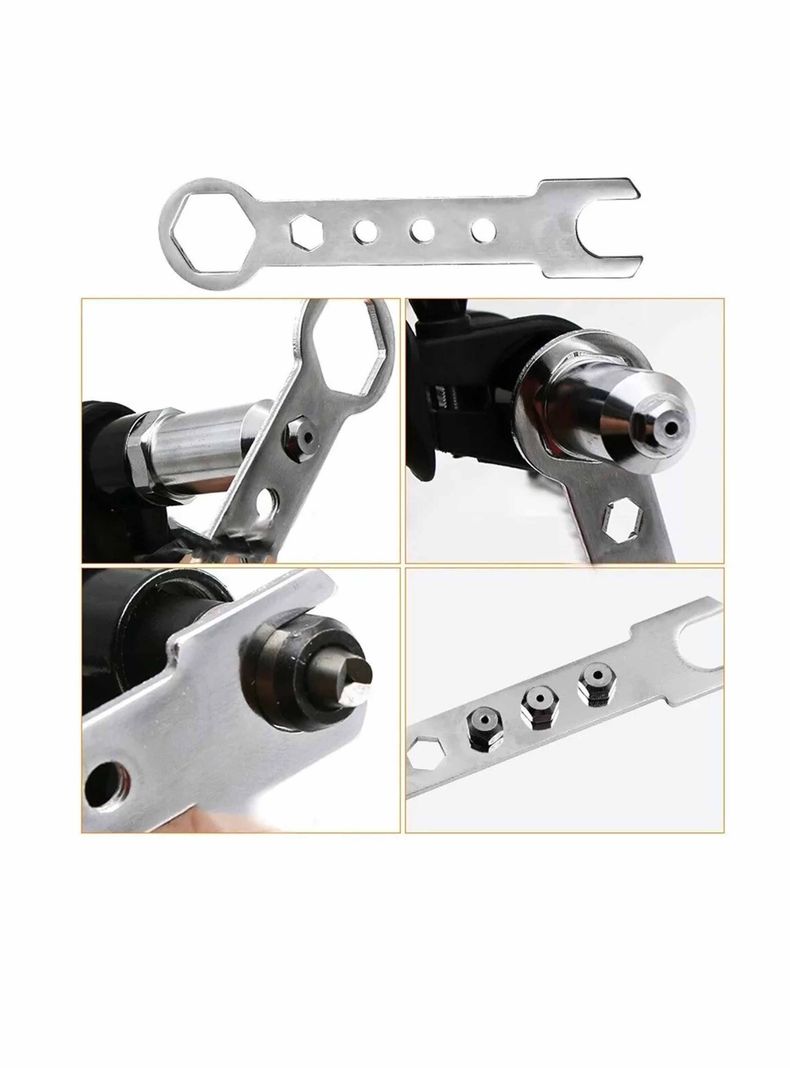 Remachadora Portátil Para Taladros, Accesorio Remaches Pop-3
