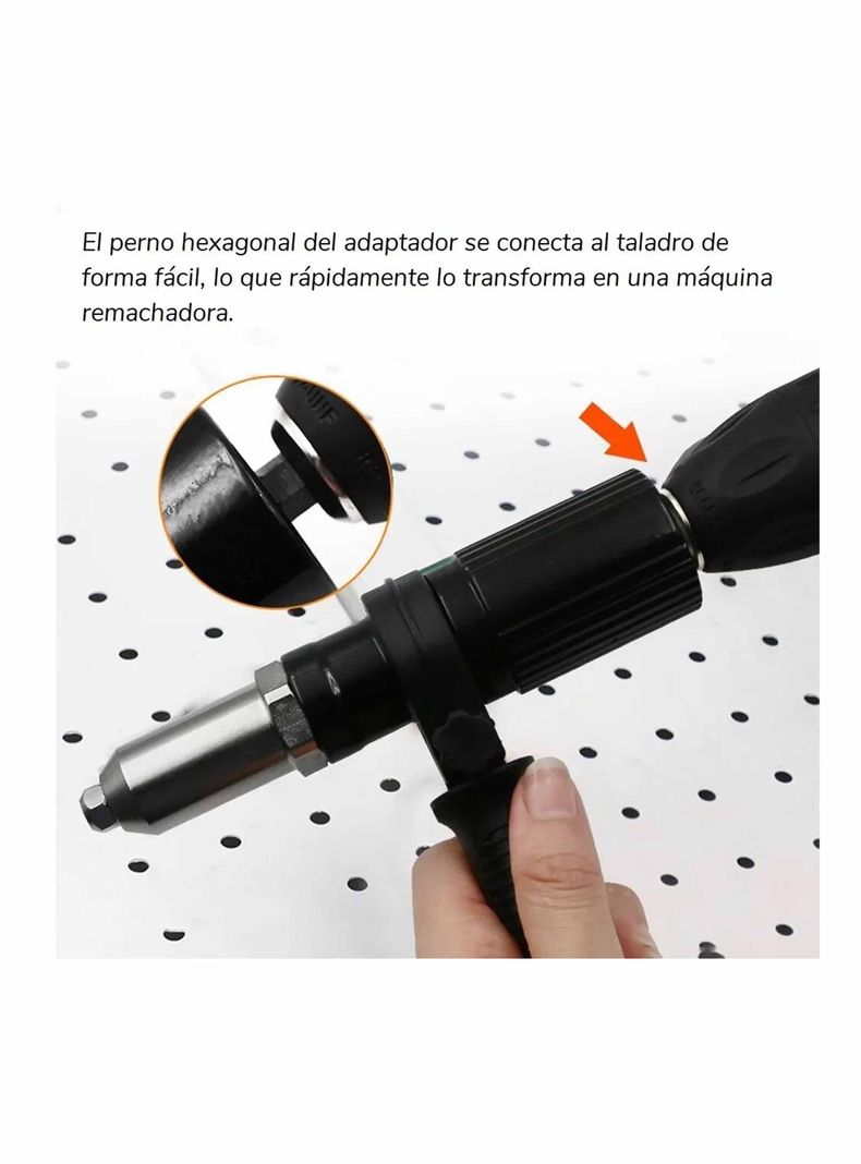 Remachadora Portátil Para Taladros, Accesorio Remaches Pop-5