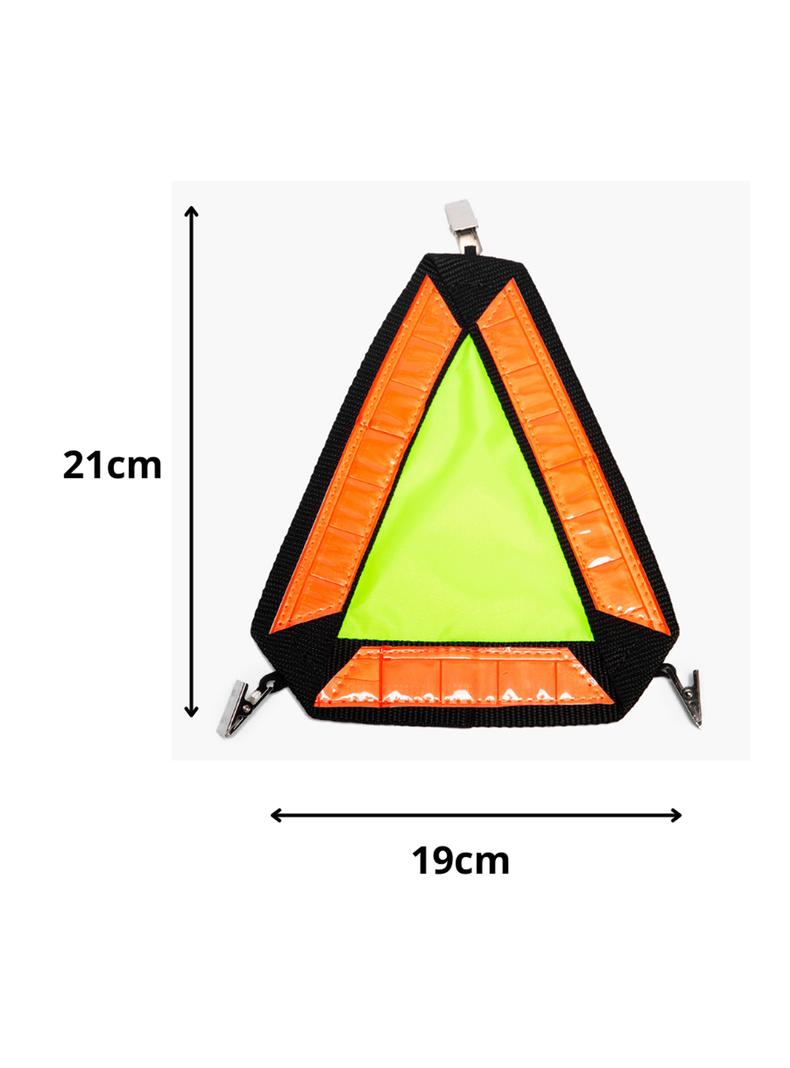 Triangulo Reflectante Seguridad Ciclista Bicicleta Scooter-3
