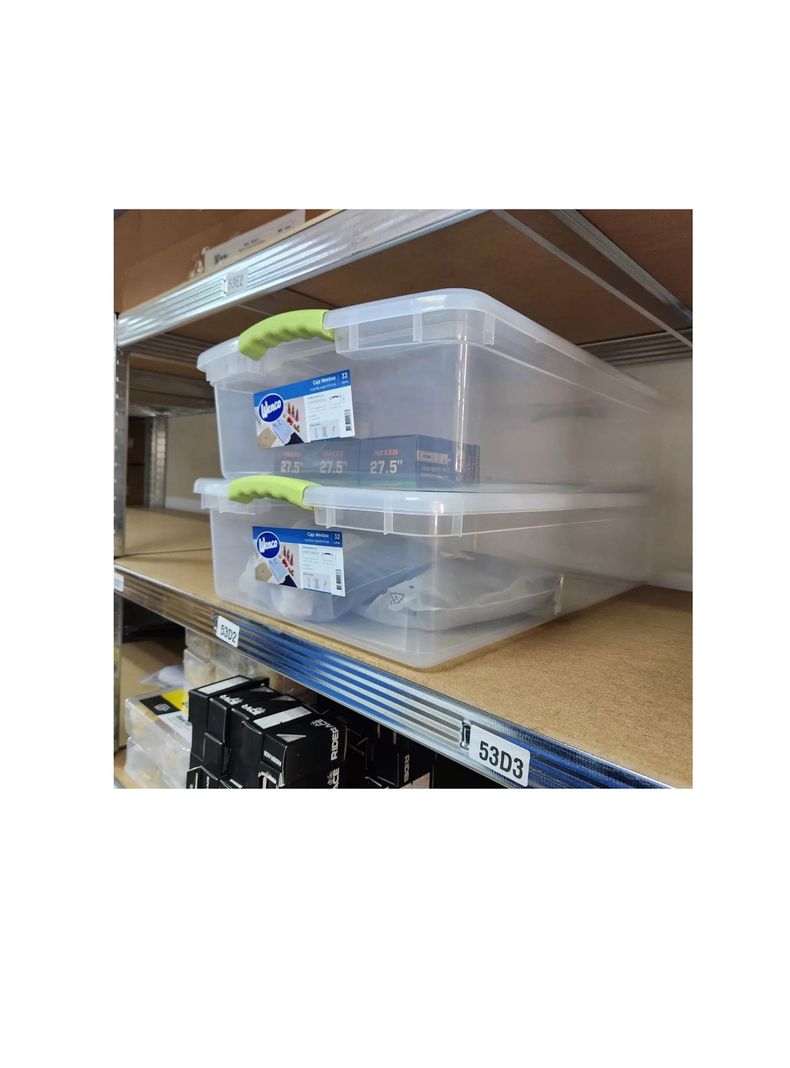 Caja Organizadora 32lts Wenco Plástico 67x40x16cm Bajo Cama-2