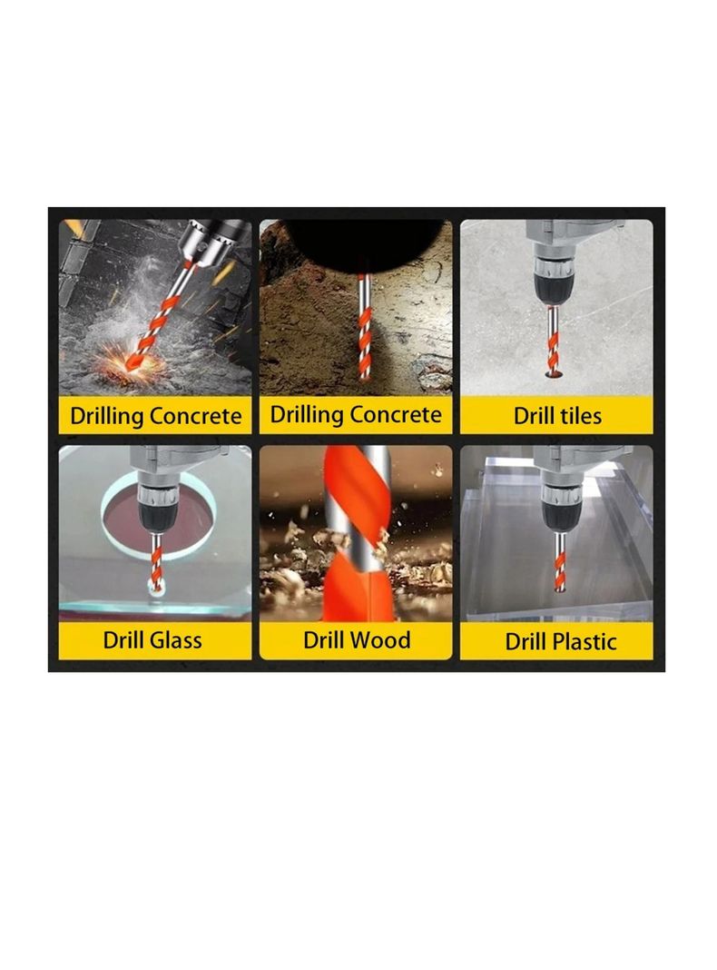 Broca Hss De Carburo Acero Azulejos Cerámica Vidrio Concreto 3MM-5