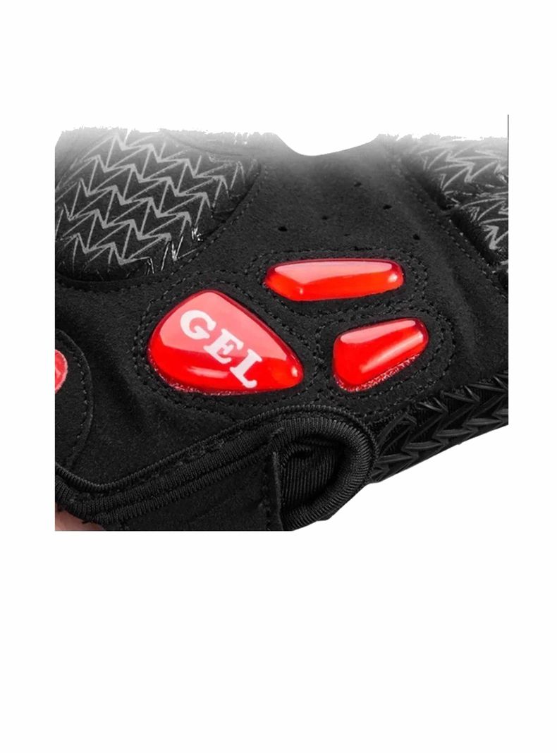 Guantes Con Gel Rockbros, Mtb Ruta Sin Dedos Bicicleta-3