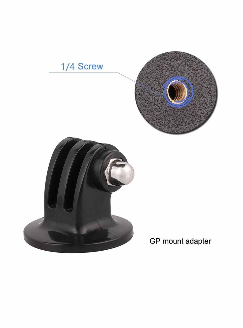 Montaje Plano Gopro Para Trípode, Adaptador Cámara De Acción-3