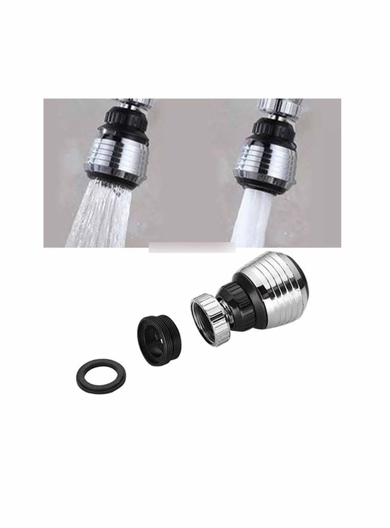 Boquilla Giratoria De Acero Inoxidable Llave Lavaplatos Baño-3