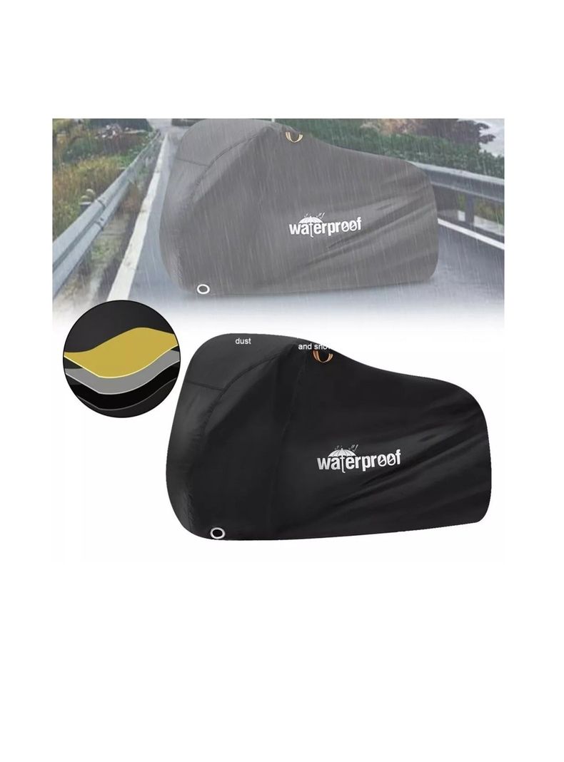 Funda De Bicicleta Y Moto Con Elásticos Y Correa Impermeable-4