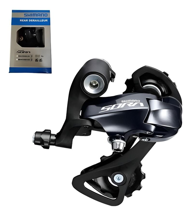 Desviador Trasero 9v Shimano Rd-r3000-ss Sora Pata De Cambio Negro Corto
