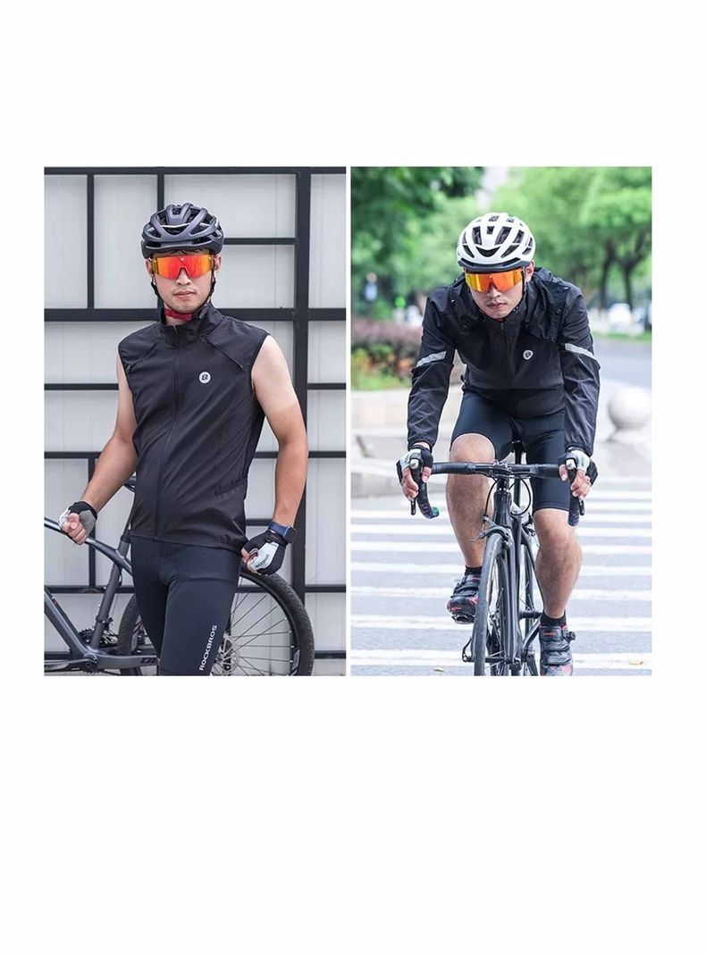 Cortavientos Rockbros Con Mangas Extraíbles 2 En 1 Bicicleta-1