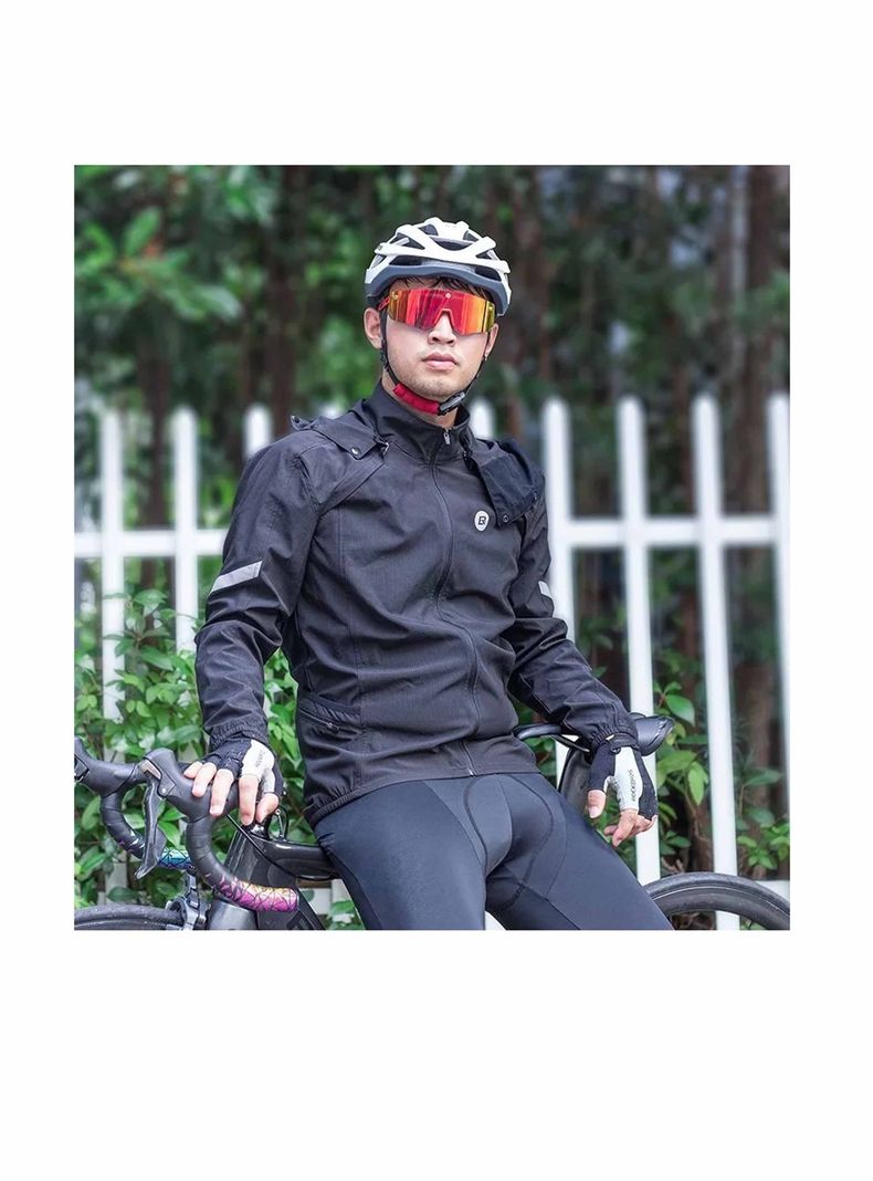 Cortavientos Rockbros Con Mangas Extraíbles 2 En 1 Bicicleta-3