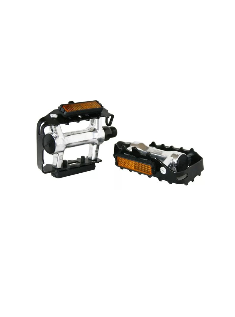 Par Pedales Bicicleta Universal Aluminio C/ Reflectante Mtb-1