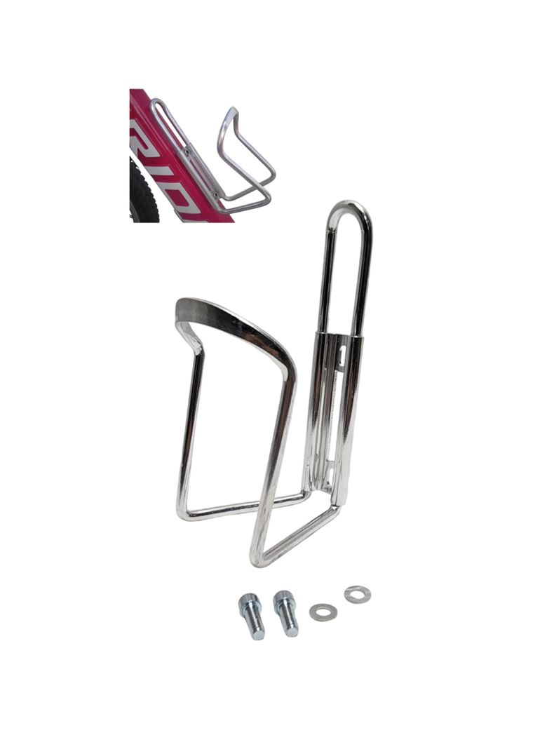 Portacaramagiola Aluminio Soporte Botella Ciclismo Ruta Mtb-0