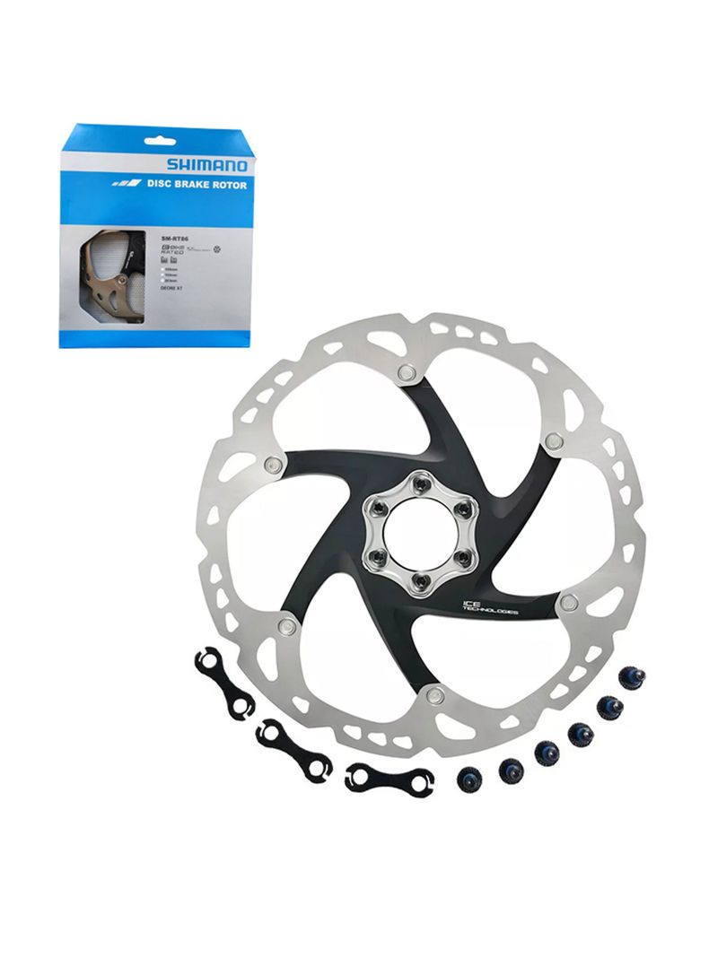 Rotor Shimano Rt86 180mm 6 Pernos Ice Tech Mtb Freno Disco-0