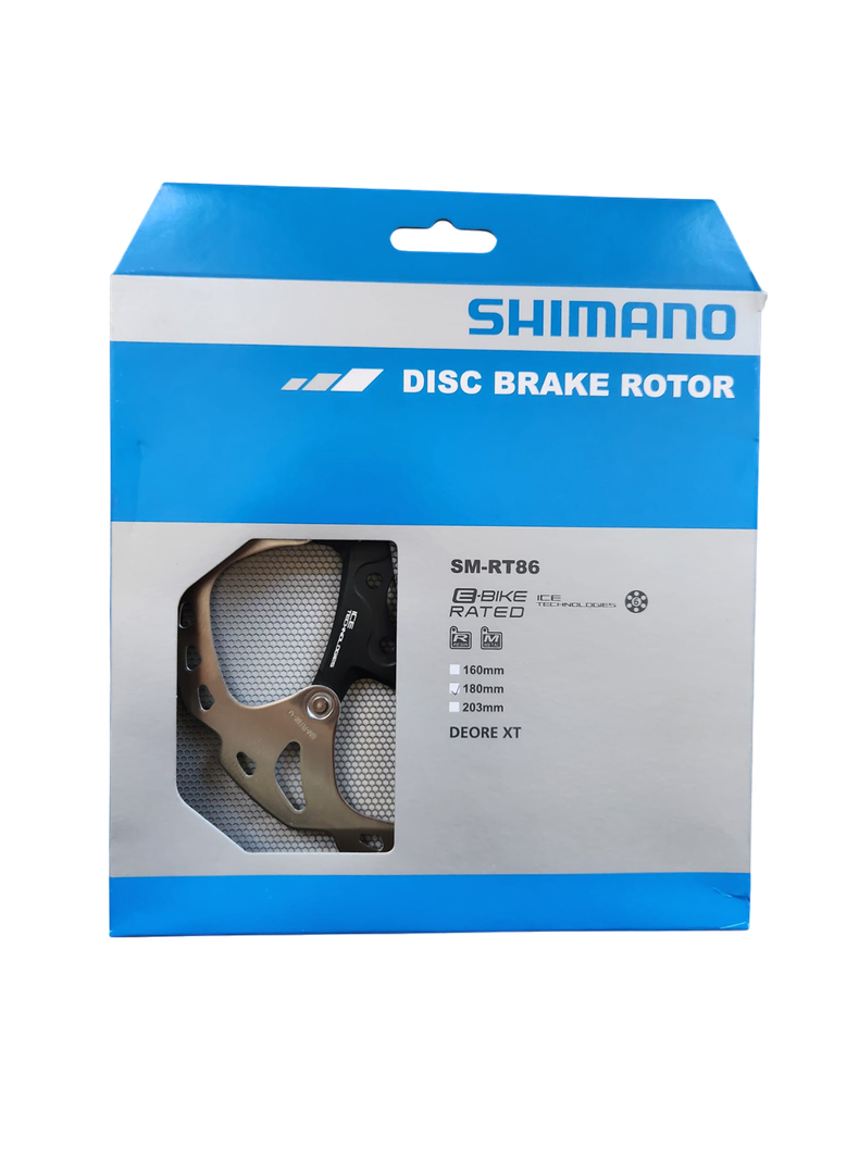 Rotor Shimano Rt86 180mm 6 Pernos Ice Tech Mtb Freno Disco-2