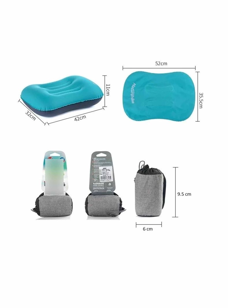 Almohada Inflable Para Viaje Naturehike Camping Ultraliviana-3