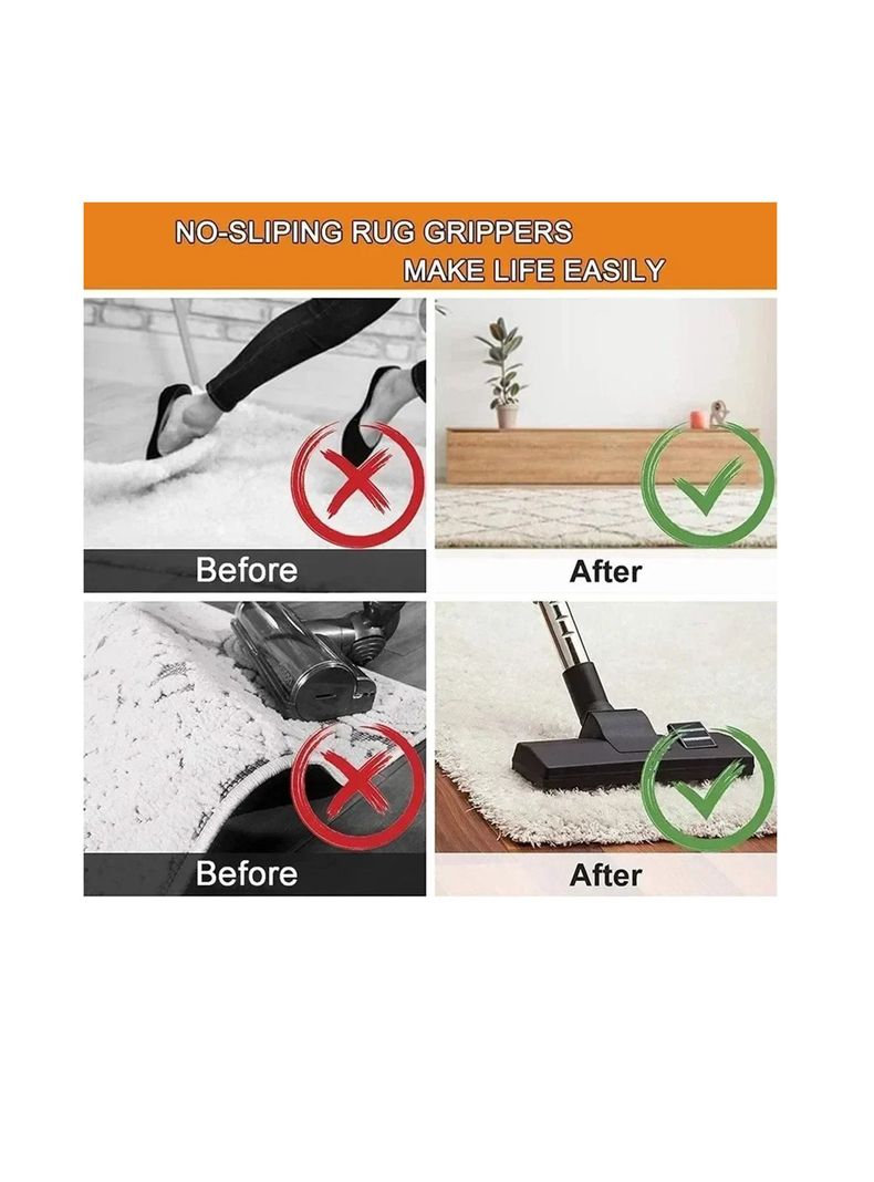Sujetadores Antideslizantes Alfombra Reutilizables 4pcs-5