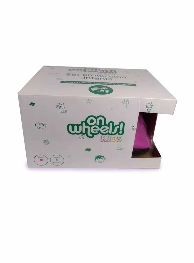 Set Casco Rodillera Codera Muñequera Niños Onwheels-5