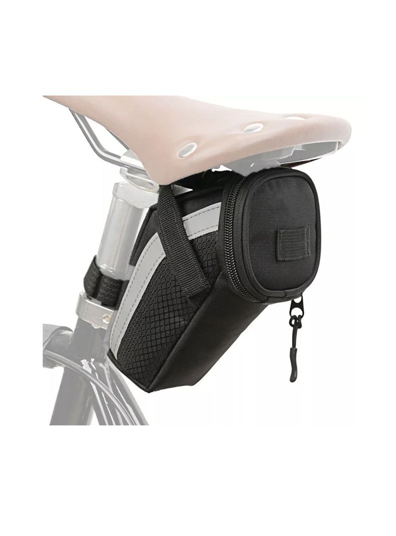 Bolso Trasero 1.5 Lt Tubo Sillín Impermeable Bicicleta-0