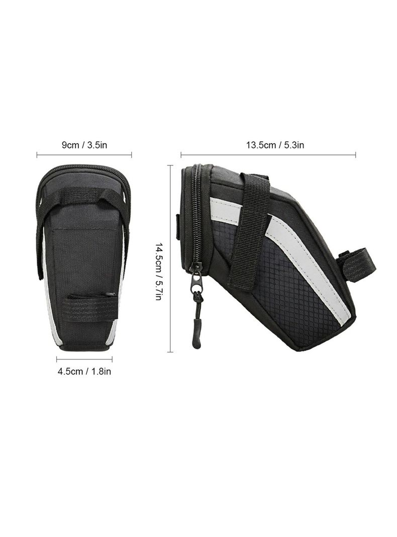 Bolso Trasero 1.5 Lt Tubo Sillín Impermeable Bicicleta-2